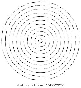 geometric circle of squares, rectangles. angular spiral,vortex abstract geometry design element. concentric squares half tone pattern. circular halftone.radial circles, rings design