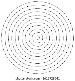 geometric circle of squares, rectangles. angular spiral,vortex abstract geometry design element. concentric squares half tone pattern. circular halftone.radial circles, rings design