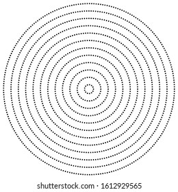 geometric circle of squares, rectangles. angular spiral,vortex abstract geometry design element. concentric squares half tone pattern. circular halftone.radial circles, rings design