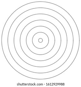 geometric circle of squares, rectangles. angular spiral,vortex abstract geometry design element. concentric squares half tone pattern. circular halftone.radial circles, rings design