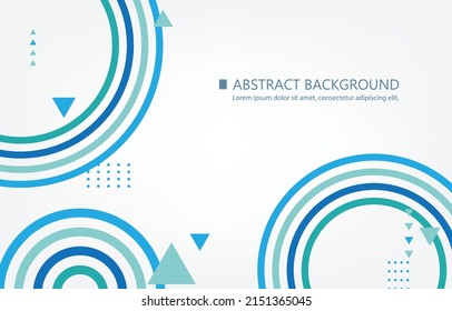 Geometric circle vector abstract background