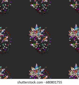 Geometric circle vector element. Kaleidoscope, medallion, yoga, india, arabic. Tribal, Boho, Bohemian style. Ornament colorfil colored card with mandala.
