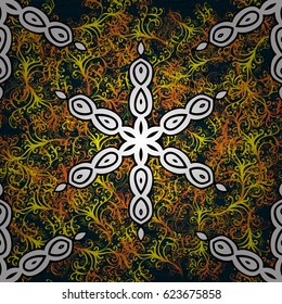 Geometric circle vector element. Tribal, Boho, Bohemian style. Ornament colored card with mandala. Kaleidoscope, medallion, yoga, india, arabic.