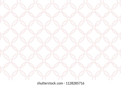 Geometric circle vector pattern. Circle pattern on white background. Abstract pink pattern. 