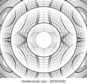 Geometric circle vector,Abstract background spiral,illustration technology.