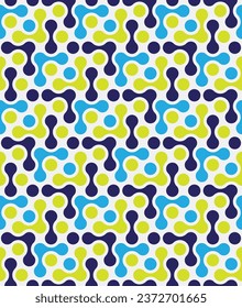 Círculos Geométricos Resumen Estilo de capucha vectorial Patrón sin inconvenientes Colores de moda de moda Textura minimalista