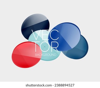 Geometric circles background. Creative minimal composition