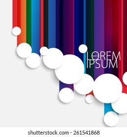 Geometric Circles Colorful Background