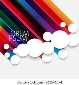Geometric Circles Colorful Background