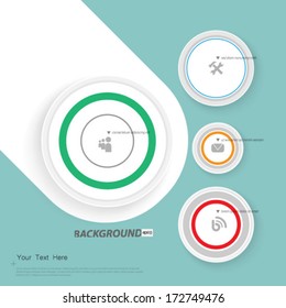 Geometric Circles Design Background