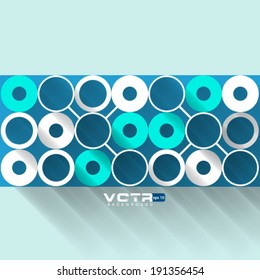 Geometric Circles Design Background