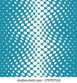 geometric circles gradient halftone seamless blue pattern