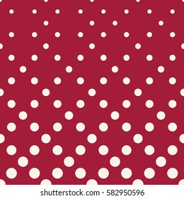 geometric circles gradient halftone seamless red pattern