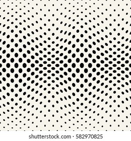 geometric circles gradient halftone seamless black and white pattern