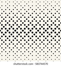 geometric circles gradient halftone seamless black and white pattern