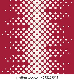 geometric circles gradient halftone seamless red pattern