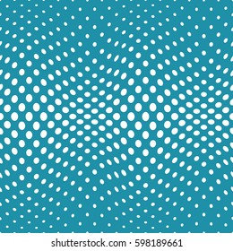 geometric circles gradient halftone seamless blue pattern