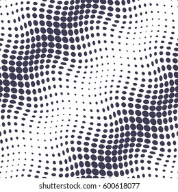 geometric circles gradient halftone seamless purple pattern