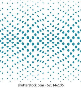 geometric circles gradient halftone seamless blue pattern