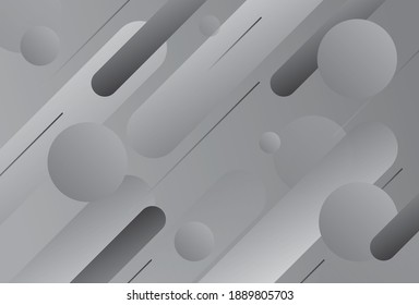 Geometric and circles grey Abstract lines Background