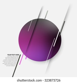 Geometric Circles Modern Background