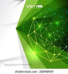 Geometric Circles Molecular Pattern Background