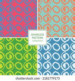 Geometric circles pattern with sliding effect