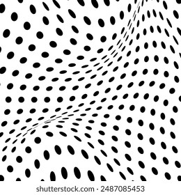 Geometric circles shape in 3D with an abstract vector grid forming a seamless pattern for innovative designs.