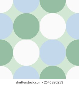 Geometric Circles Soft Clean Minimalist Design Seamless Pattern