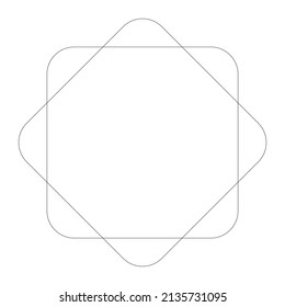 Geometric Circular abstract motif, icon, symbol. Radial, radiating design element vector