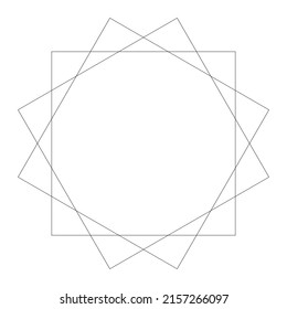Motivo abstracto geométrico circular, icono, símbolo. Vector de elemento de diseño radiante radiante