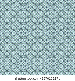 A Geometric Circular Blue Pattern