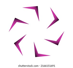 Geometric circular, cycle icon. Spiral, swirl, twirl design element