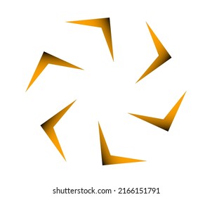 Geometric circular, cycle icon. Spiral, swirl, twirl design element