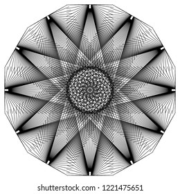 Geometric circular design.