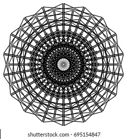 Geometric circular design.