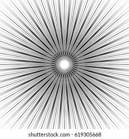 Geometric circular pattern. Abstract monochrome illustration series