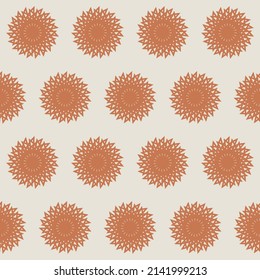 geometric circular pattern for textile packaging and background