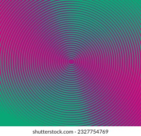 Geometric circular pattern in two colors.