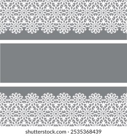 padrão circular geométrico em branco sobre um fundo cinza