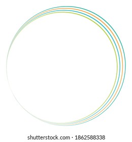 Geometric circular spiral, swirl and twirl. Cochlear, vortex, volute shape