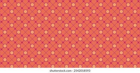 Geometric Clover leaf seamless pattern color for background or wallpaper vector.