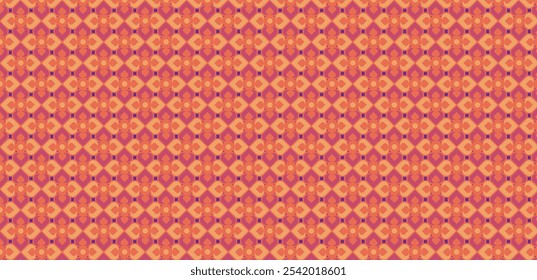 Geometric Clover leaf seamless pattern color for background or wallpaper vector.