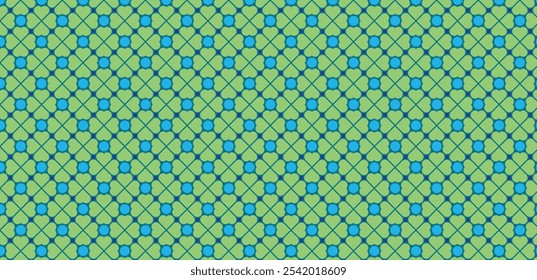 Geometric Clover leaf seamless pattern color for background or wallpaper vector.