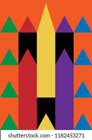 Geometric color abstract background.