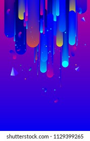 geometric color background design. Fluid gradient shapes composition. Futuristic design posters