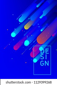 geometric color background design. Fluid gradient shapes composition. Futuristic design posters