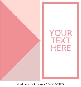 Geometric Color Blocked Background template with framed copy space