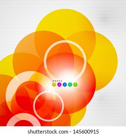 Planilla moderna de vectores de círculos de color geométrico