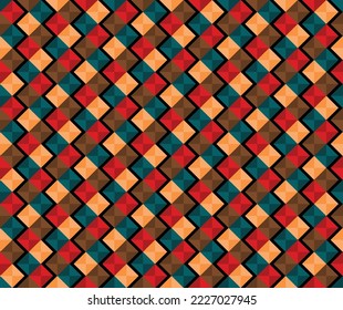 Geometric color lines pattern with shadow elements. Abstract linear background with place for text